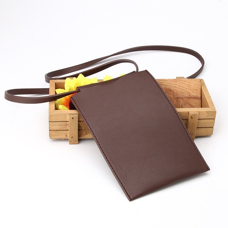 Synthetic Leather Messenger Bag Phone Purse Holder Tote Bag Pocket Handbag Purse