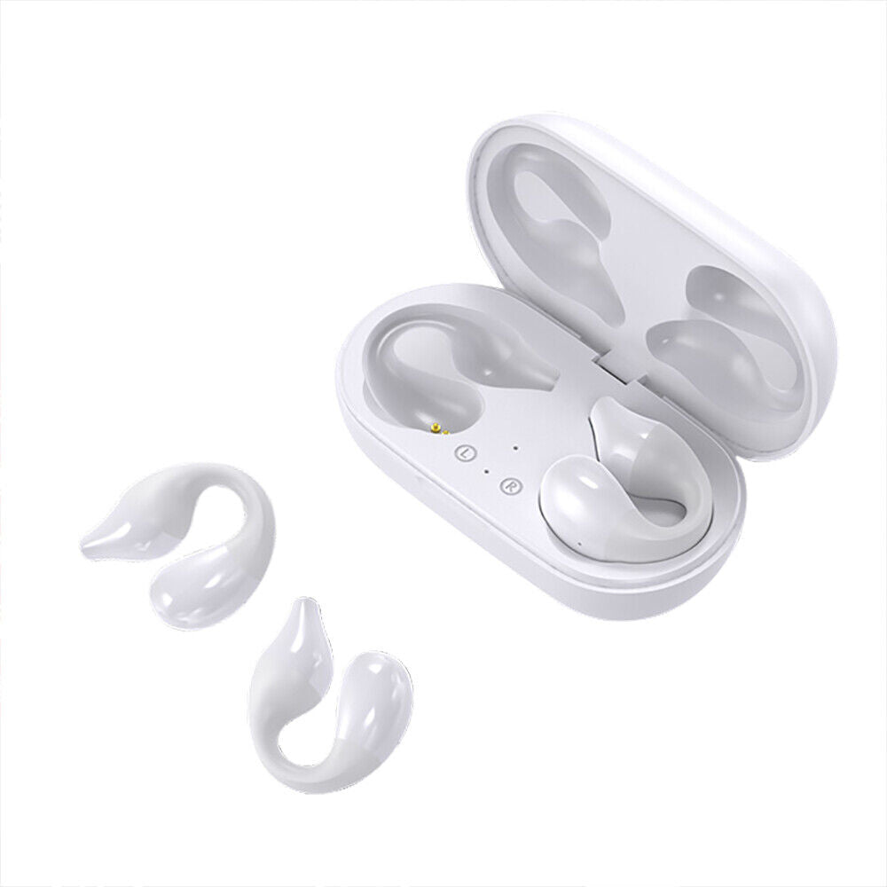 Bluetooth 5.2 Headset Bone Conduction Earphone Clip-on Ear Headphones Waterproof