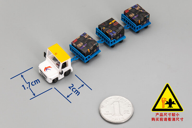 Civil Aviation Airport Luggage Baggage Tractor Model Cute Version 3D Printed KIT