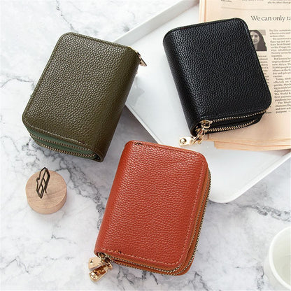 Wallets Zipper Mini Coin Purse Synthetic Leather Card Holder Bag Multifunctional