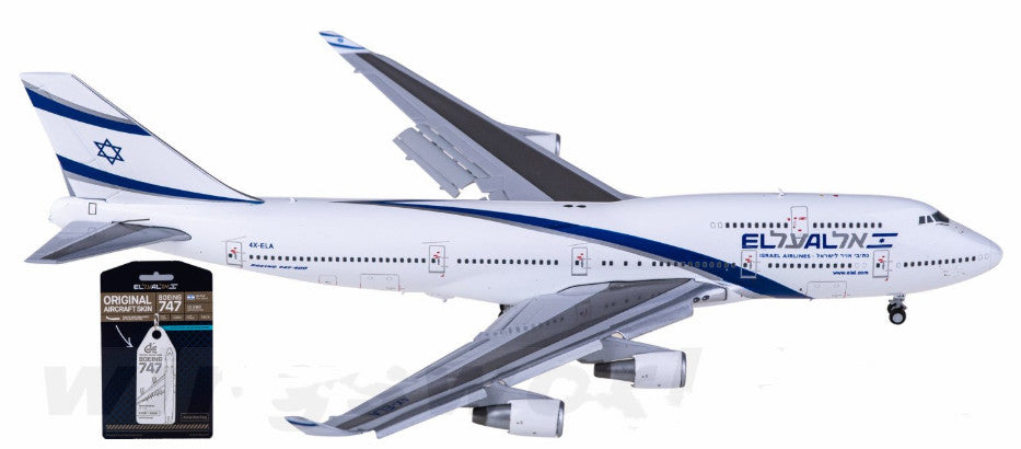 1:400 JC Wings El Al BOEING 747-400 Passenger Airplane Flap Down Diecast Model