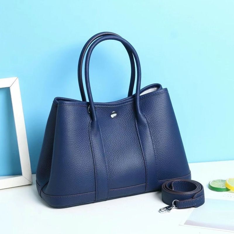 Genuine Leather Handbag Cow Leather Designer Tote Bag Shoulder Bag Shawl Strap
