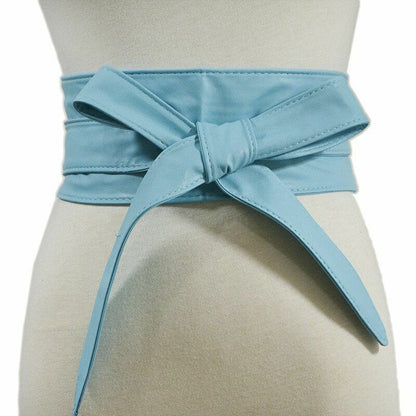 Women Corset Belt Ladies Wide Leather Waistbands Fashion Dress High Waist Wrap