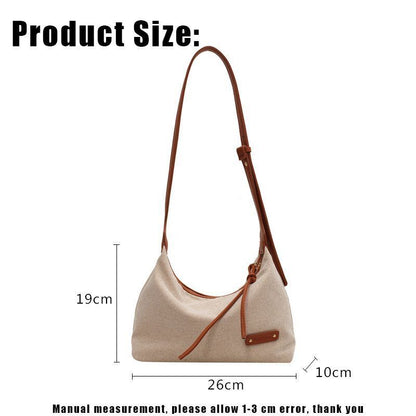 Shoulder Bag Tote Outdoor Pack Canvas Handbag Zipper Messenger Bags Dumpling 1PC