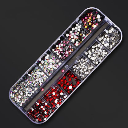 Nail Art Decor 12Design Box 3D Irregular Abalone Seashell Fragment Flakes Charms