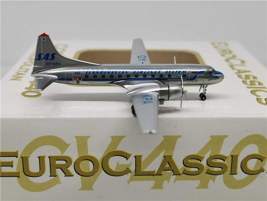 AeroClassics SCANDINAVIAN AIRLINES SYSTEM CV-240 OY-KPA 1/400 Aircraft Model