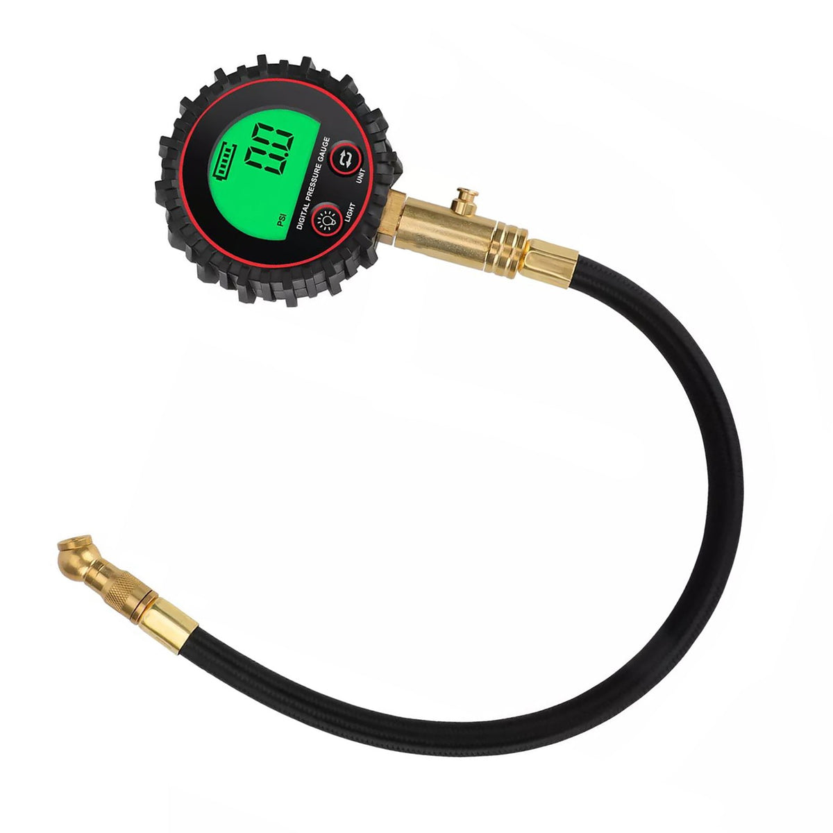 Tire Pressure Gauge With Measurement Range: 3-255PSI, 0.2-18Bar, 0.2-18kg/cm²