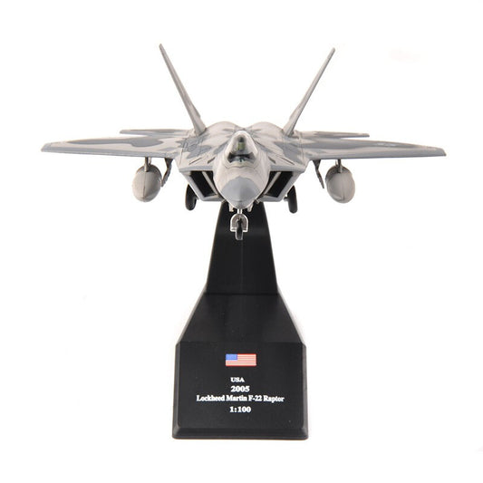 Amer US Military Lockheed Martin Invisible F22 Fighter Raptor 1/100 PLANE Model