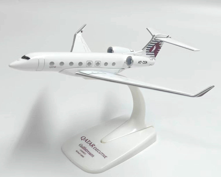 16cm QATAR AIRWAYS Gulfstream G650ER Business Airplane Diecast Aircraft Model