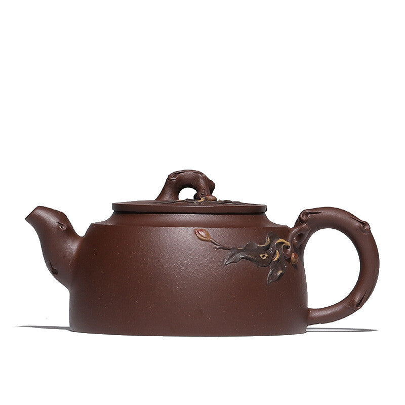 Authentic Yixing Zisha Tea Pot Full Handmade Old Purple Clay Master Pot 210ml