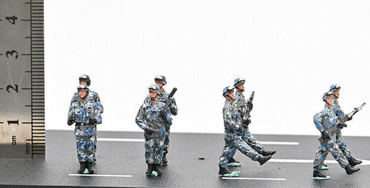 Sanrong 1/72 China PLA Squadron Soldier Marine Painting Finished 8 Soldier Model