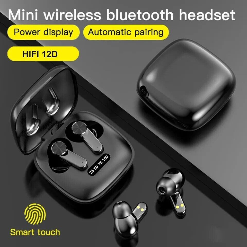 Bluetooth Earbuds Wireless Headphones LED Display Noise Cancelling Premium Sound