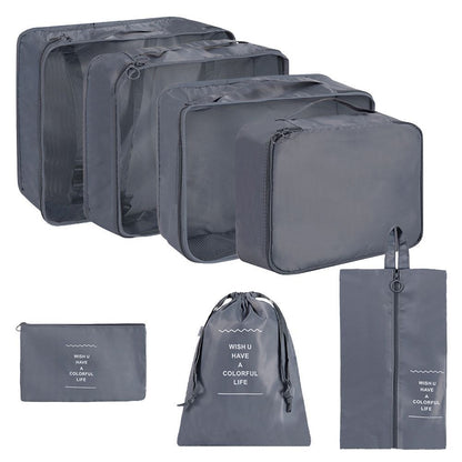 Cosmetic Packaging Bags Double Zipper Organizer Set Lightweight Breathable Mesh