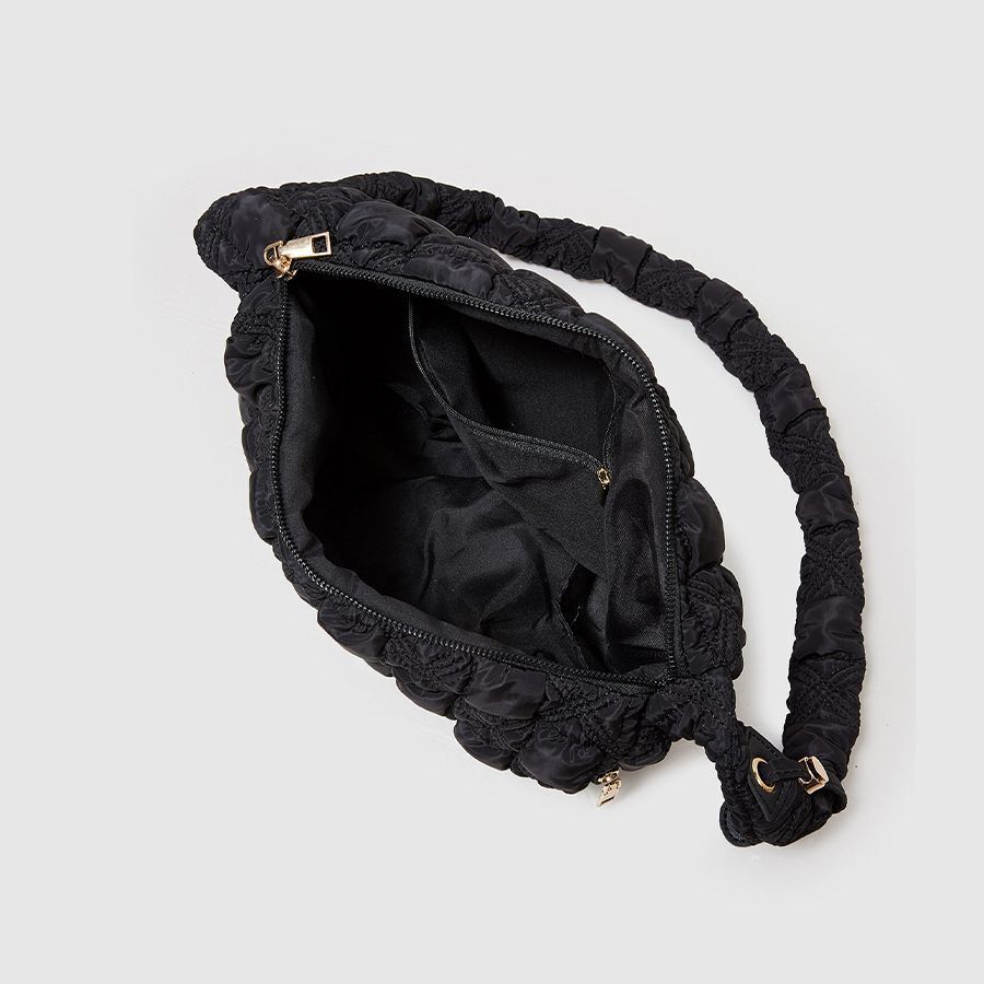Nylon Pleated Light Handbags Purses Drawstring Crossbody Underarm Shoulder Bag