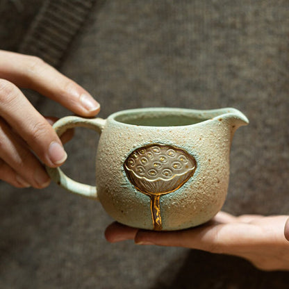 Lotus Ceramic Tea Pitchers Creative Fair Cup 115ml