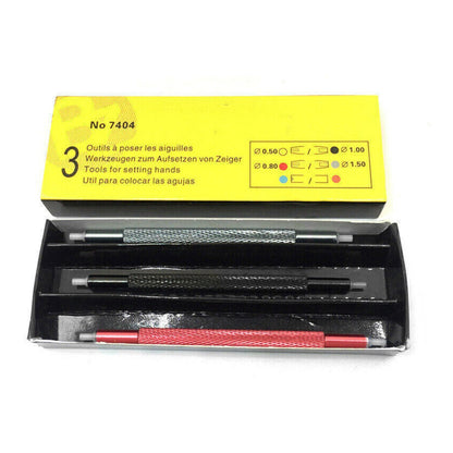 3pcs 7404 Watch Hand Presser Pointer Pusher Fitting Punch Watchmaker Repair Tool