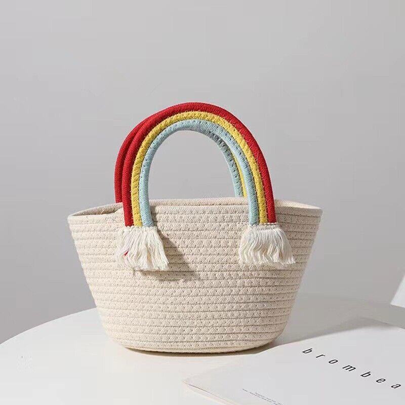 Straw Bag for Womens Summer Beach Bag Woven Tote Bag Large Rattan Shoulder Bag
