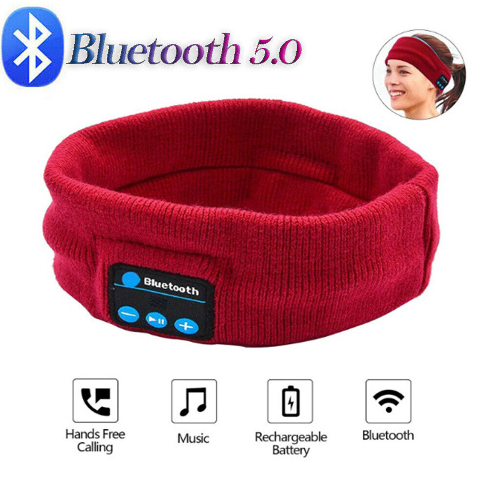 Sleep Bluetooth 5.0 Headband Wireless Headphones Stereo Sport Run Music Headset