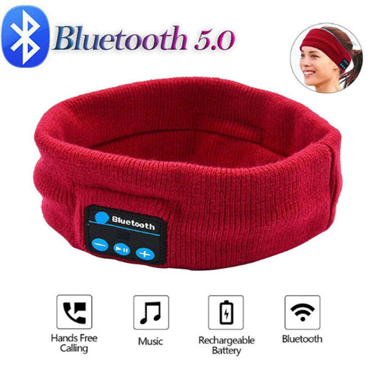 Sleep Bluetooth 5.0 Headband Wireless Headphones Stereo Sport Run Music Headset