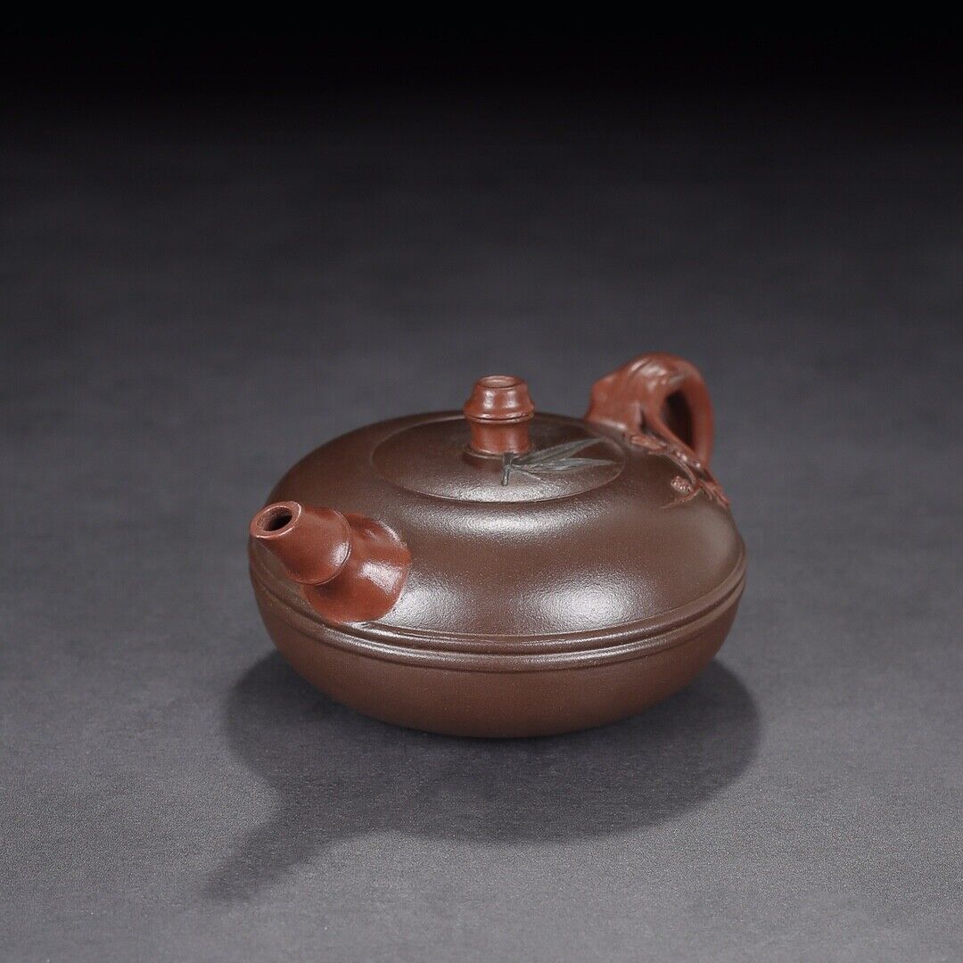 Chinese Yixing Zisha Clay Handmade Exquisite Teapot （松竹梅 底款：汪寅仙）