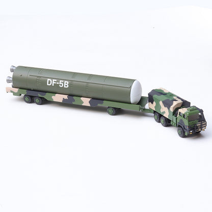 1:100 Dongfeng 5B Missile Vehicle Alloy Model Military Model Collection Gift K