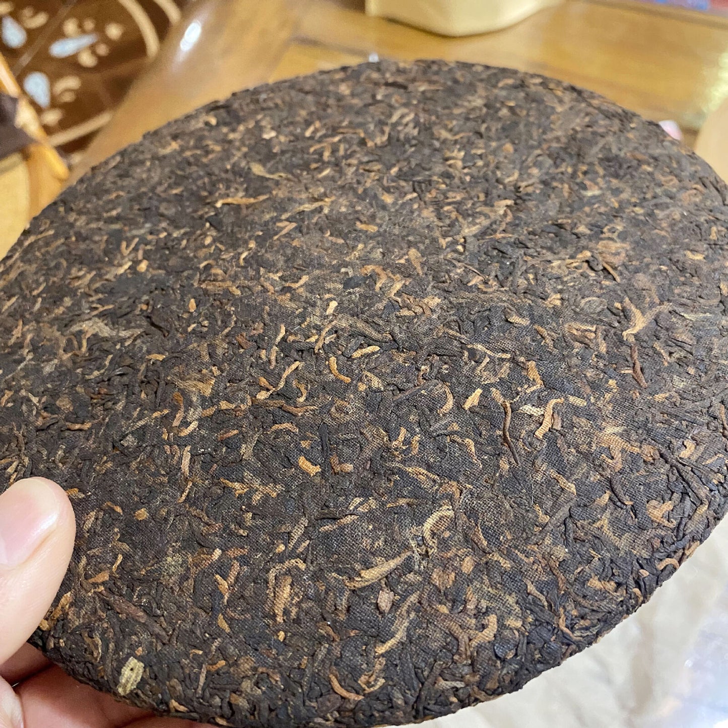 Old Tree Tea Leaves Fermented Pressed Aged Puerh Tea Puerh Ripe Tea Cake 357g
