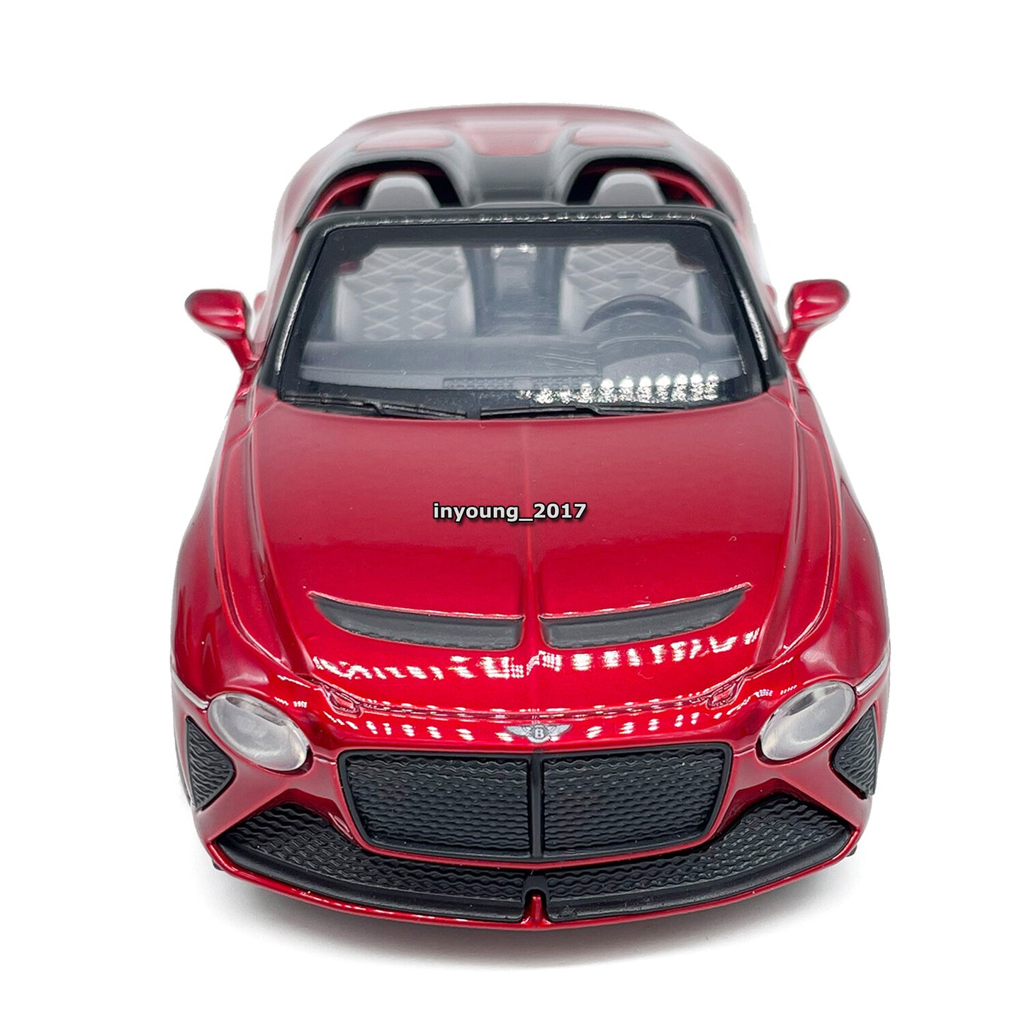 1/32 Bentley Mulliner Bacalar Model Car Diecast Toy Vehicle for Kids Adults Red