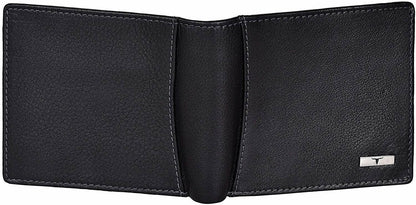 New Men's Black Colour Leather Bi-fold Wallet Gift Item
