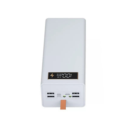 White Detachable Battery Case LCD Display Power Bank Shell Charger Box A