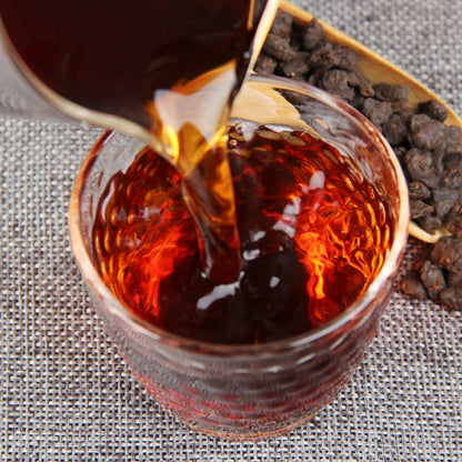 500g Pu'er Tea Loose Tea Yunnan Broken Silver Old Tea Head Nuoxiang Tea Ripe Tea