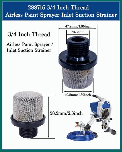 (3+8+2+6) Pack Airless Paint Sprayer Filter Kit – Compatible with Graco Magnum P
