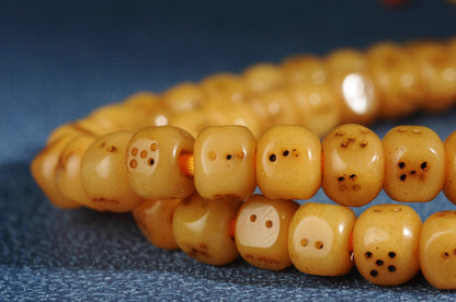 Handmade Tibetan Yak Bone Dice Beads Mala Prayer Beads for Meditation