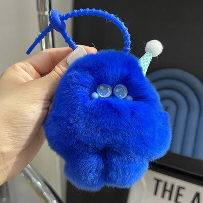 Cute Imitation otter Rabbit Hair Pendant Car Key Chain Bag Accessries Gifts