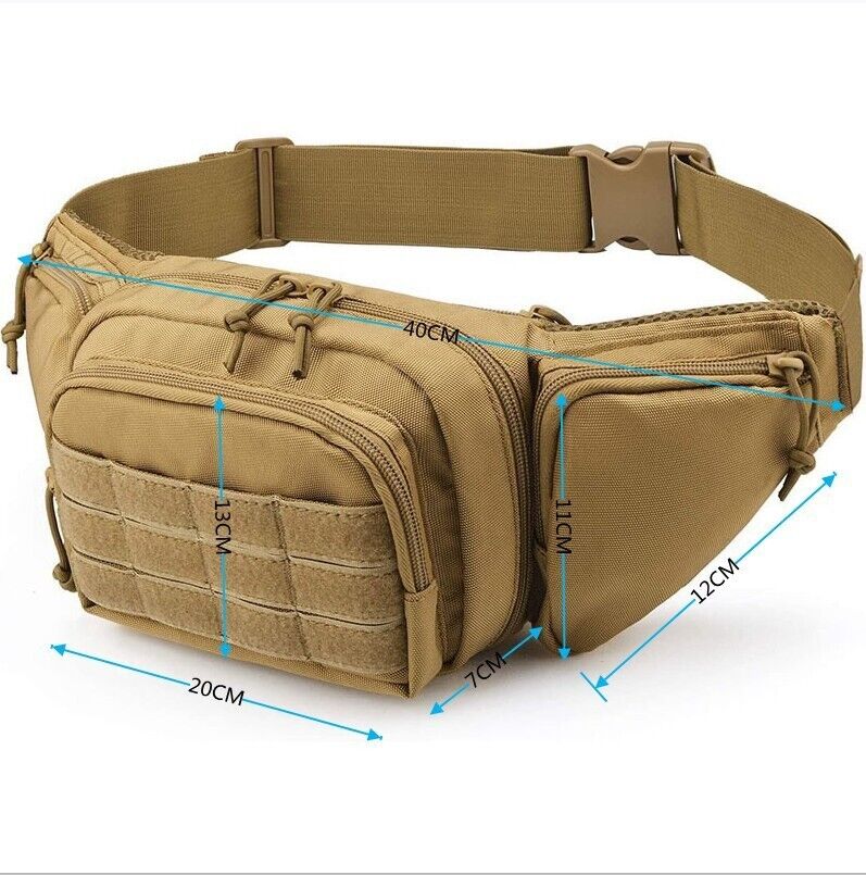 Tactical Waist Pack Belt Bag Fanny Pack Military Outdoor Camping Hiking Pouch