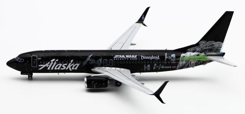1:200 JC Wings Alaska BOEING B737-800 Passenger Airplane Diecast Aircraft Model