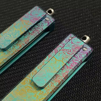 Titanium Pocket Small Knife Key Chain Pendants Folding Knife Bottle Opener Gift