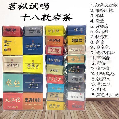 18 Kinds Wuyi rock tea Oolong Tea DaHongPao QueShe ShuiXian RouGui HuangGuanYin