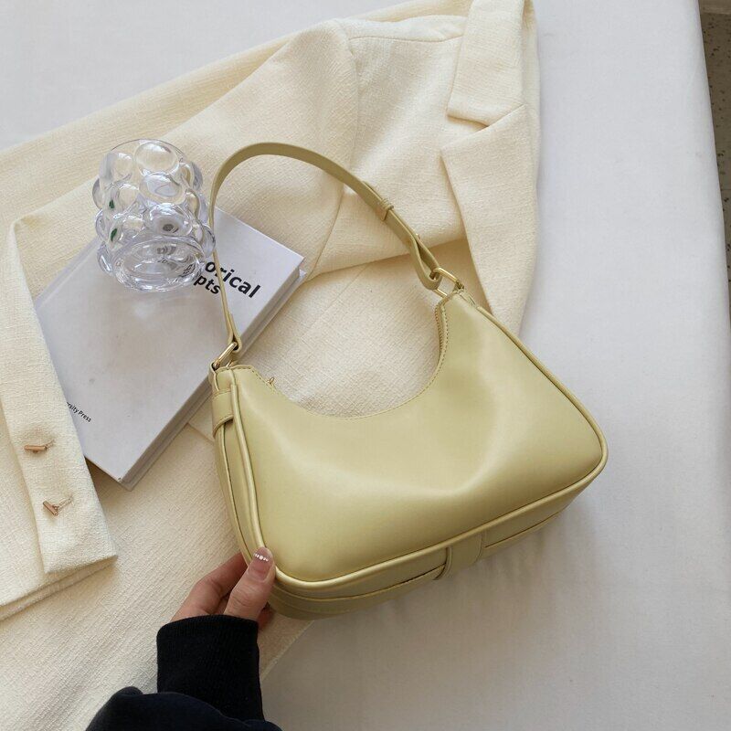 Pink Shoulder Bag Women Small Leather Crossbody Bags Handbag Underarm
