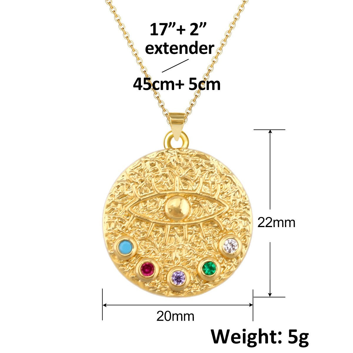 Turkish Blue Evil Eye Pendant Copper Zircon Charm Plated Eco Friendly DIY