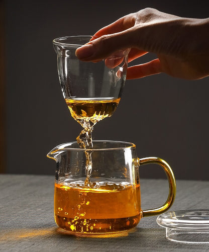 Travel Glass Tea Sets Portable Kung Fu Tea Pot Cup Camping Travel Watering