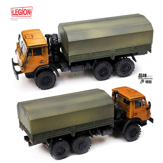 1/72 Russian KAMAZ truck model Engineering vehicle painting