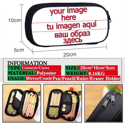 Elegant Gymnastic Art Print Cosmetic Bag Women Pencil Case Stationary Bag Canvas