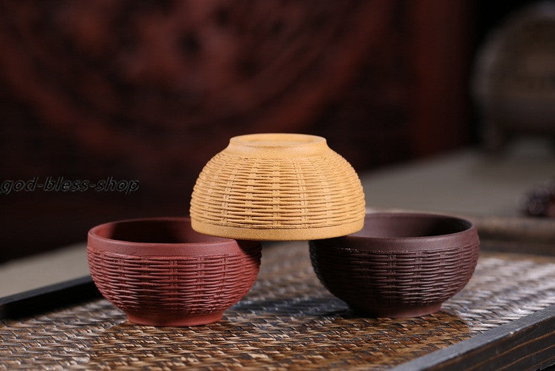 Chinese Yixing Zisha Tea Cup Marked 70ml Kungfu Cup Original Ore Handmade Cups