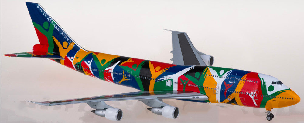 1:200 SQ Wings South African Airways B747-300 Passenger Airplane Diecast Model