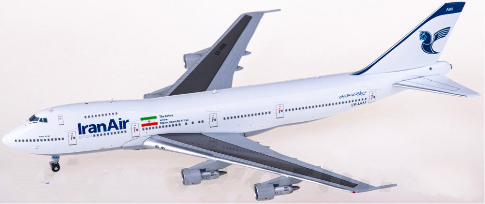 1:400 BigBird400 Iran Air Boeing 747-100B Passenger Airplane Diecast Model