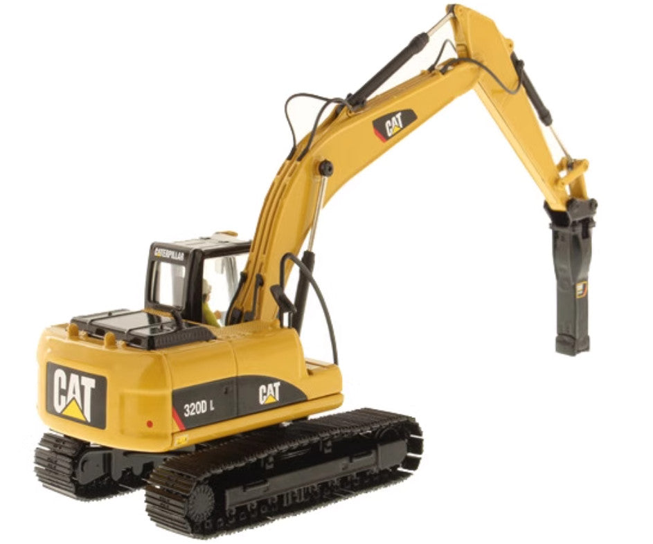 1:50 DM 320D L with Hammer Hydraulic breaker-equipped excavator Diecast Model