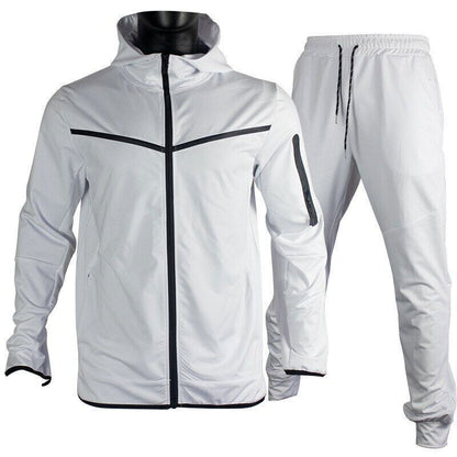 Hoodies Sweatpants 2Pieces Set Men Tracksuit Tops Joggers Pants Set Mens Suit