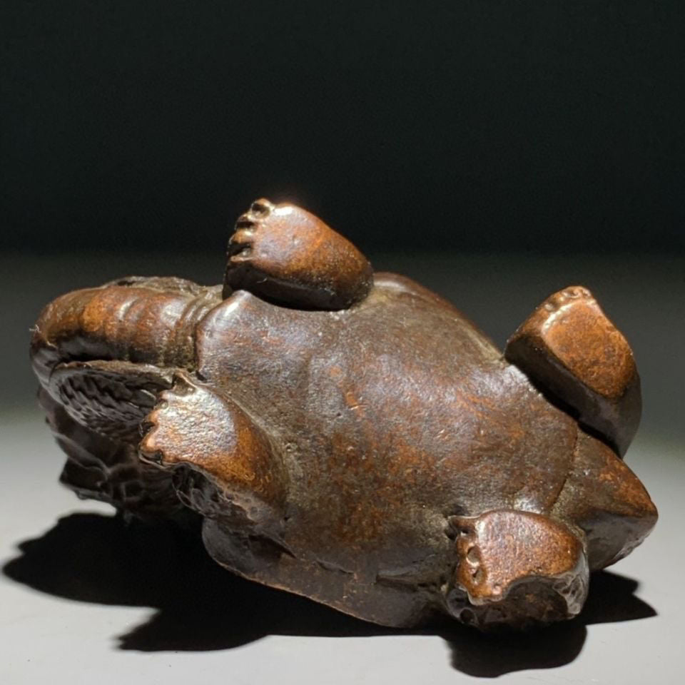 Red Copper Solid Dragon Turtle Ornament Tea Pet Ornament Collect