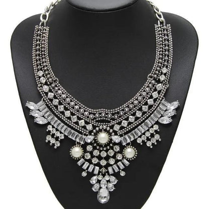 Bohemian Necklace Vintage Choker Ethnic Statement Large Collar Pendant Gypsy