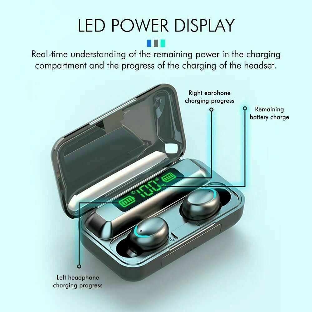 Bluetooth Earbuds Wireless Earphone IPX7 Waterproof For iphone Samsung Android